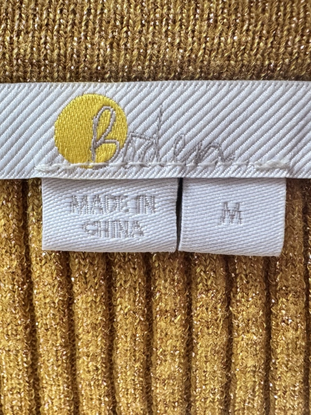 Boden Gold Ribbed Shirt - Picture 5 of 6